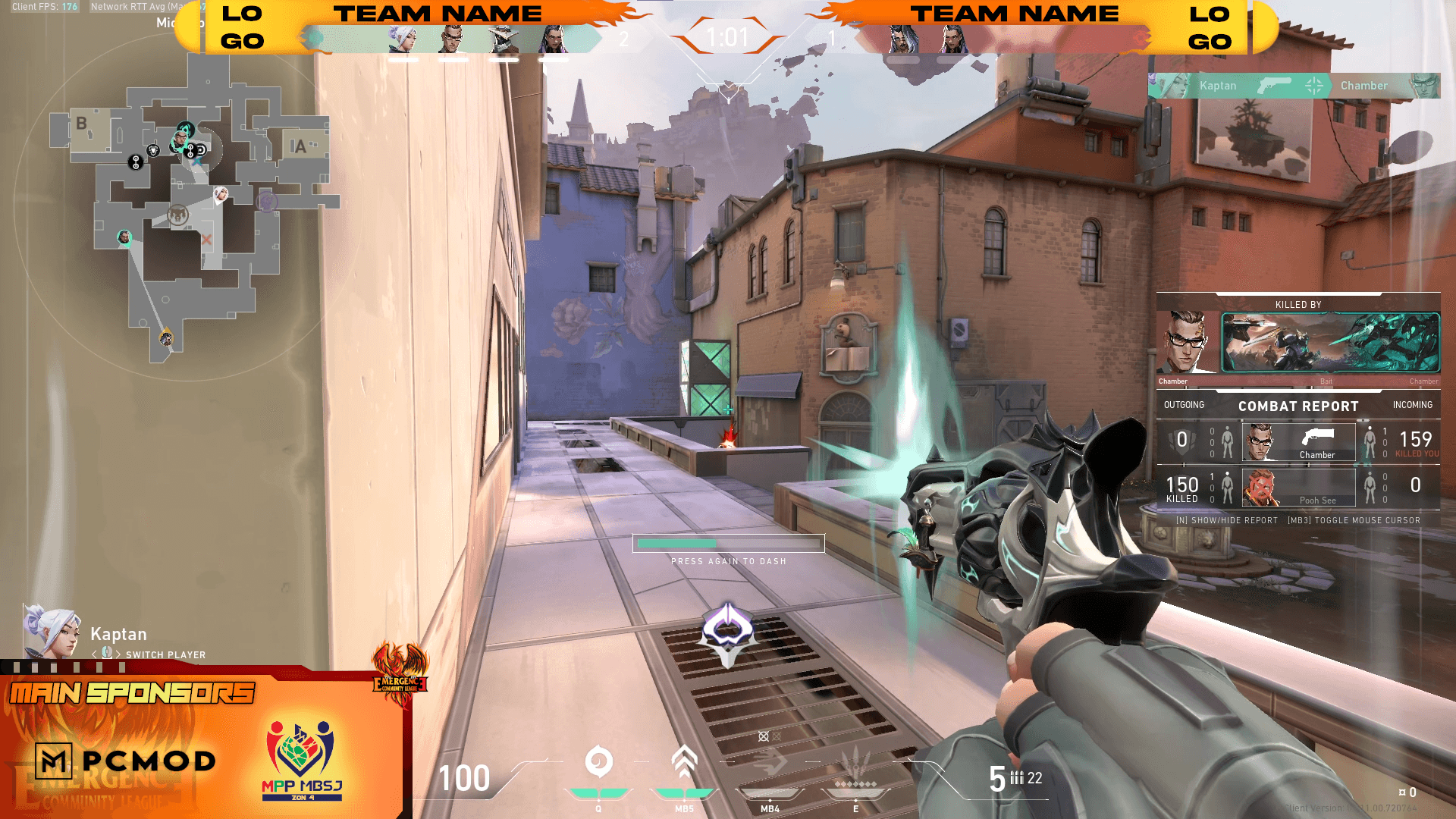 Broadcast stream HUD overlay
