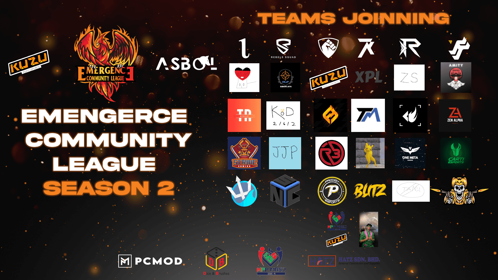 Team registration announcement